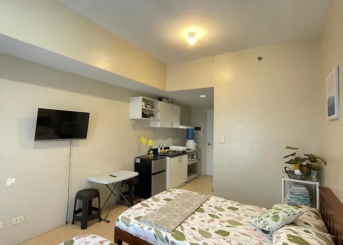 La Maria - Cozy 2 Double Beds With Balcony, Walk To Sm Mall Apartment